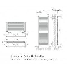 Toallero Eléctrico Z-T 1200x400 TEC+