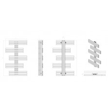 Radiador Toallero Fondital Cool 1160x500 Aluminio Blanco