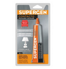 Cola Contacto Supergen Incoloro tubo 40 ML.