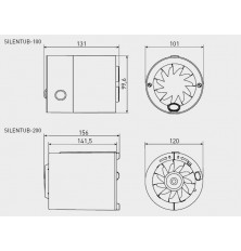 Ventilador Helicoidal Conducto SILENTUB-100