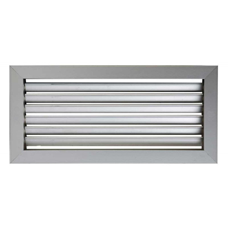 Rejilla Aluminio Lamas Fijas a 45º Sin Regulación Rejilla Aluminio Lamas Fijas a 45º Sin Regulación