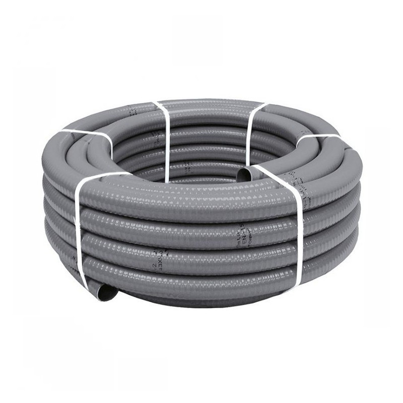 Tubo PVC Flexible 55x63 Gris Tubo PVC Flexible 55x63 Gris