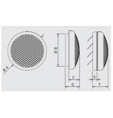 Ventilador Helicoidal Mural HCM-180 N