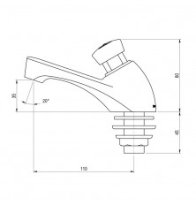 Grifo Temporizado Presto 605