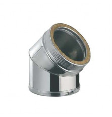 Codo 45º Inox/Inox Doble Pared 316L