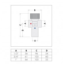 Válvula Mezcladora Termostática Caleffi 520