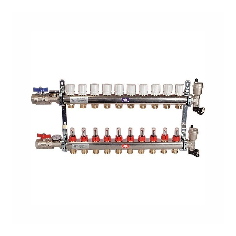 Colector Inox 1" Suelo Radiante 11 Circuitos Colector Inox 1" Suelo Radiante 11 Circuitos