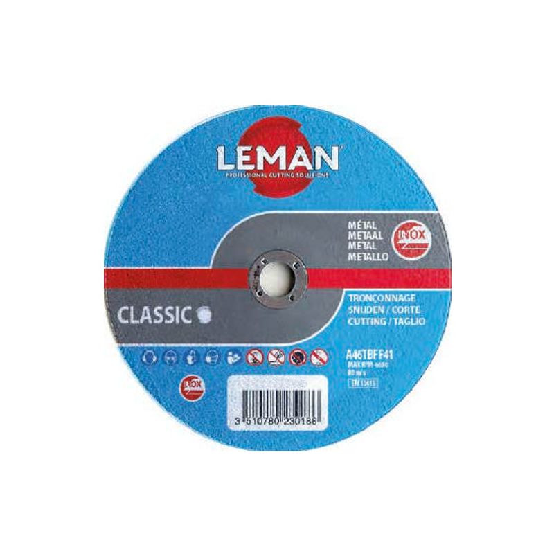 Disco Corte Inox Leman 230x2 mm.