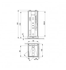 Cabina Ducha Evoclass Rectangular 100x80