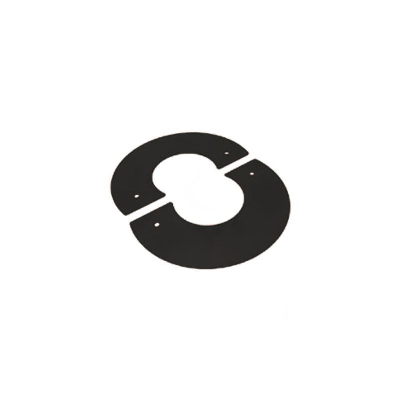 Pletina Circular Acero Vitrificado Negro Mate SWJ VT
