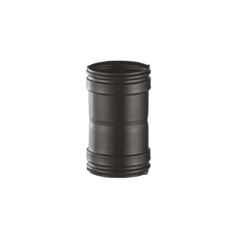 Manguito Hembra-Hembra Acero Vitrificado Negro Mate SWJ VT