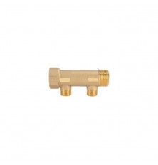 Colector Modular Latón 3/4" 2 Vías 1/2"