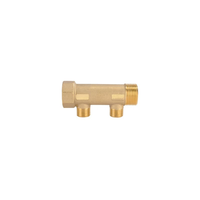 Colector Modular Latón 3/4" 2 Vías 1/2"