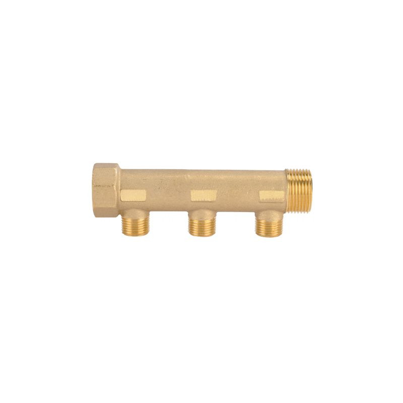 Colector Modular Latón 3/4" 3 Vías 1/2"