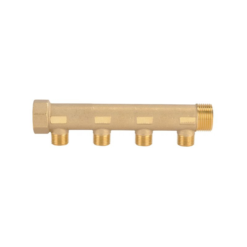 Colector Modular Latón 3/4" 4 Vías 1/2"