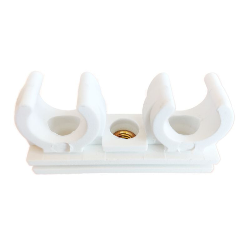 Abrazadera Clip Doble M6 Nylon Simple 15 MM. Abrazadera Clip Doble M6 Nylon Simple 15 MM.