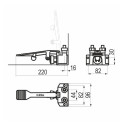 Grifo Pedal Presto 520 Un Agua