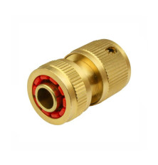 Conector Rápido Latón Manguera 19 MM. con Aquastop